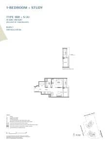 Vela Bay 1 Bedroom + Study Type 1BR + S (A)